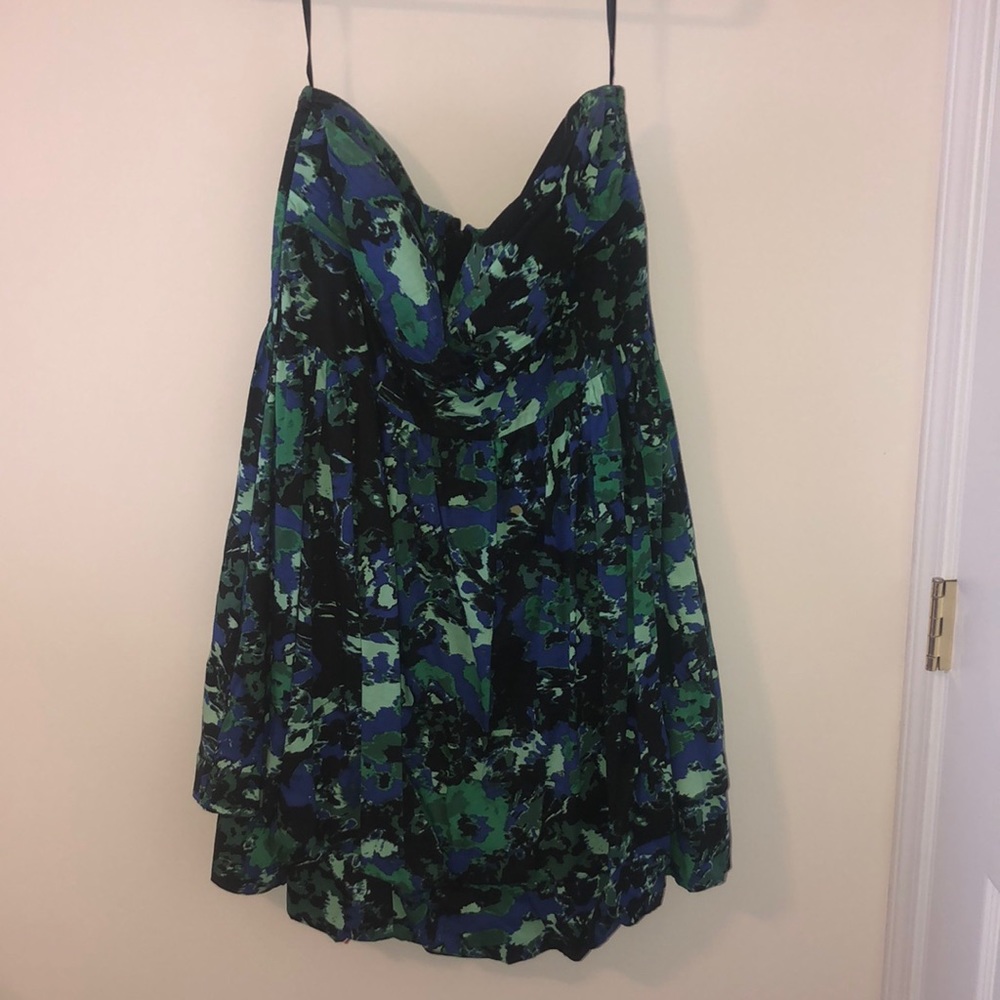Torrid multicolored strapless dress